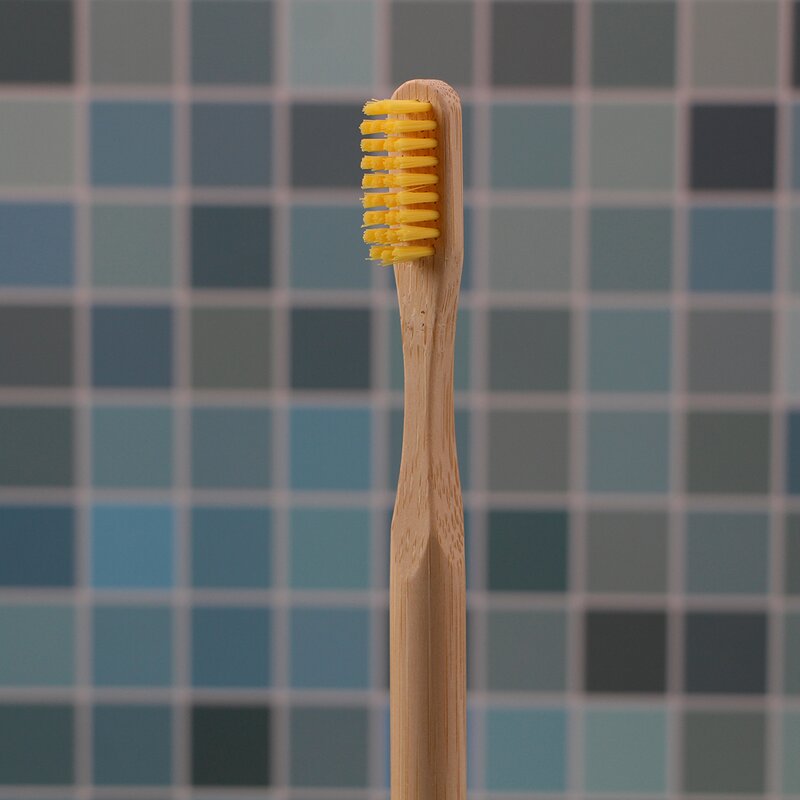 Toothbrush - Manufacturer 4pcs Bamb Round Handle Portable Travel Home Box Wholesale