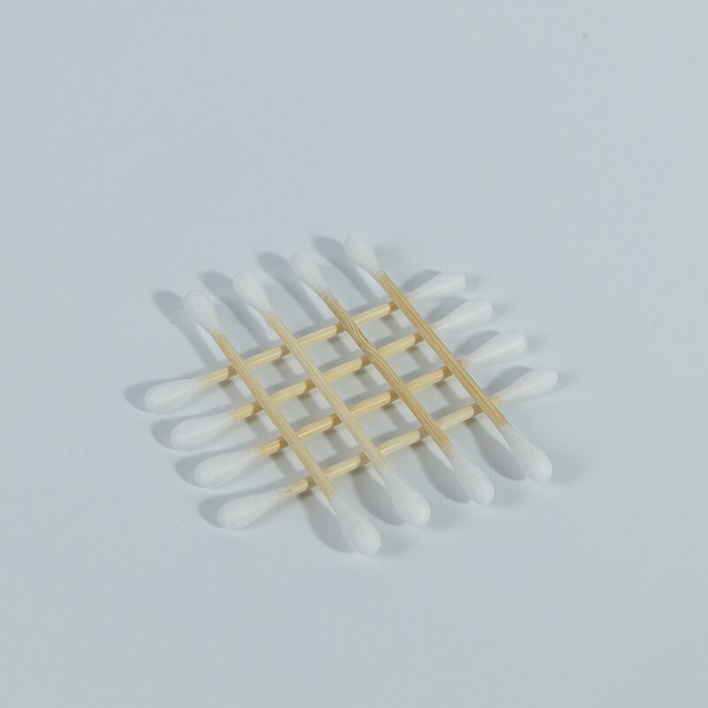 Cotton Swabs - Manufacturer Dual-Ended 100PCS Bamboo Paper Box Natural Biodegradable