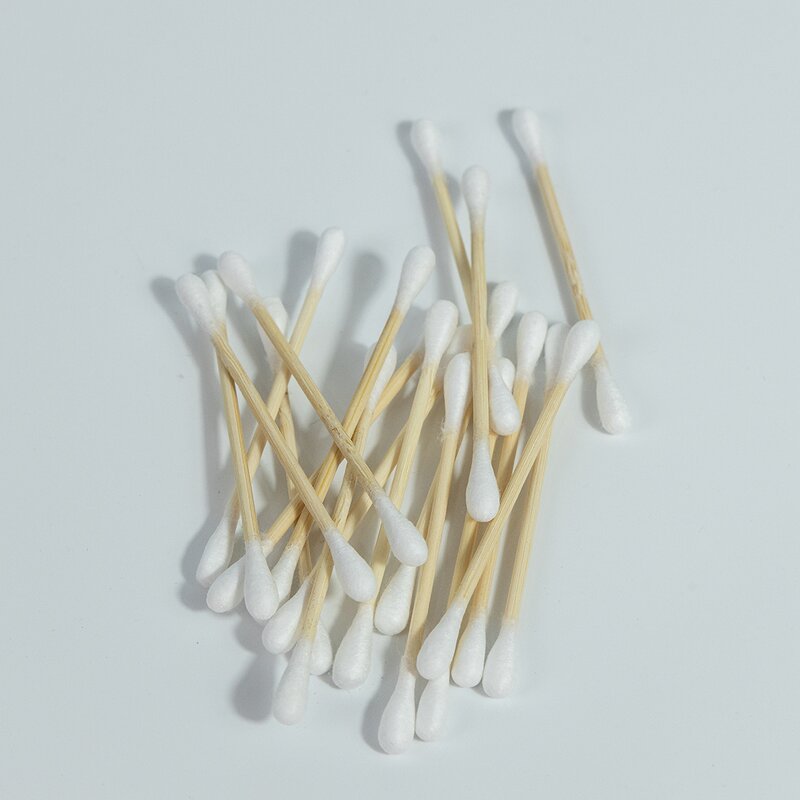 Cotton Swabs - Manufacturer Dual-Ended 100PCS Bamboo Paper Box Natural Biodegradable