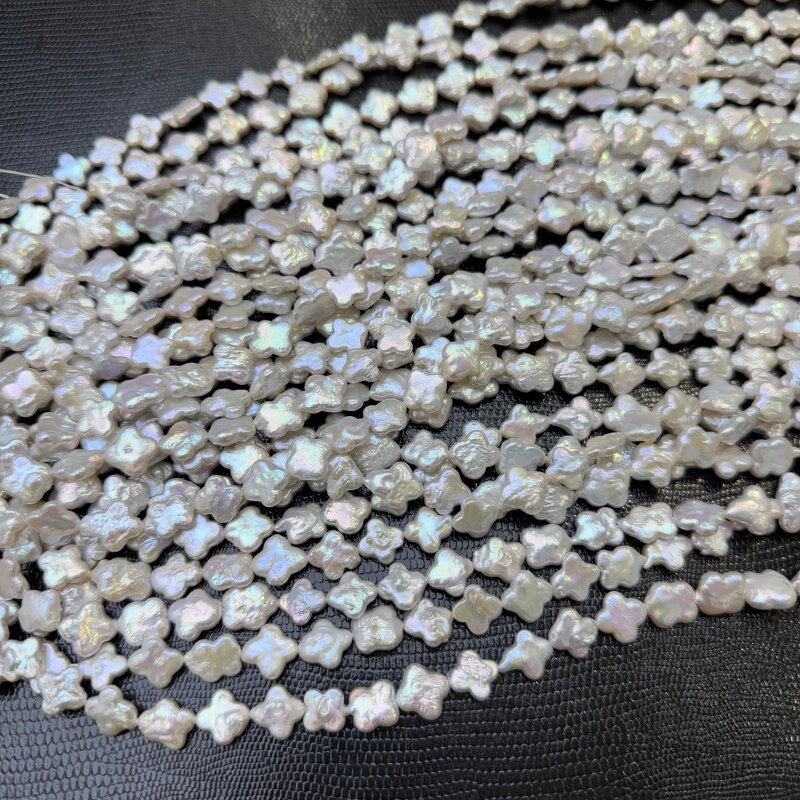 Pearl Necklace Manufacturer - Wholesale White Baroque Four Leaf Clover