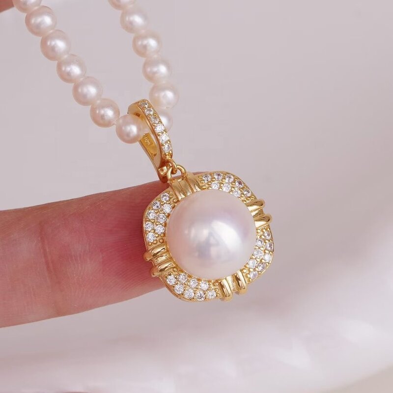 Jewelry Set Manufacturer - JW5044 8-12mm Freshwater Pearl DIY Set