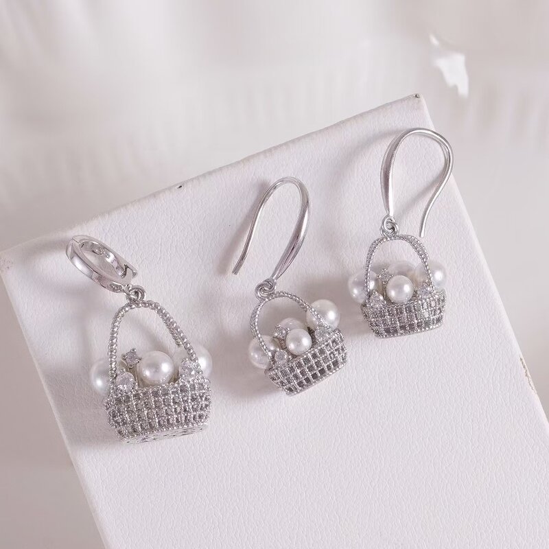 Jewelry Set Manufacturer - JW5042 3-5mm Freshwater Pearl DIY Set