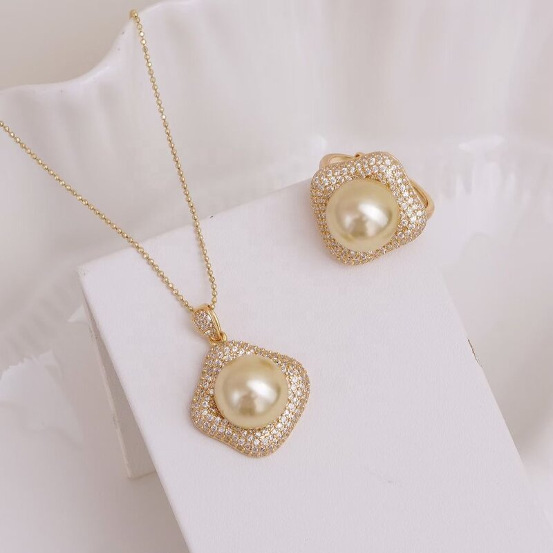 Jewelry Set Manufacturer - JW5038 10-11mm Freshwater Pearl DIY Set