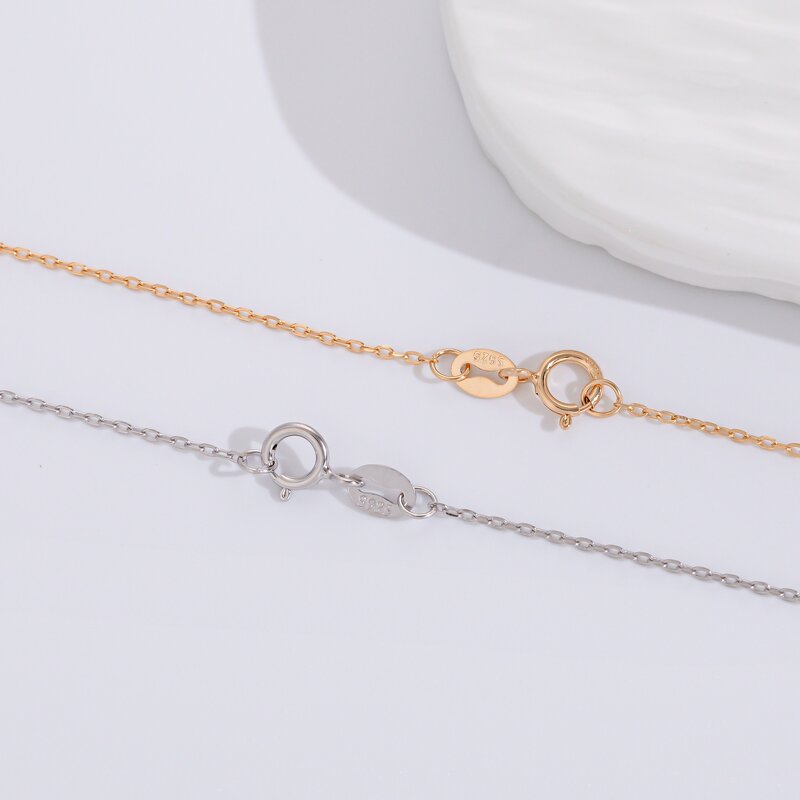Necklace Manufacturer - CH001 Cross Chain 925 Sterling Silver Gold Plated