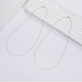 Necklace Manufacturer - CH001 Cross Chain 925 Sterling Silver Gold Plated