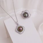 Jewelry Set Manufacturer - JW5038 10-11mm Freshwater Pearl DIY Set
