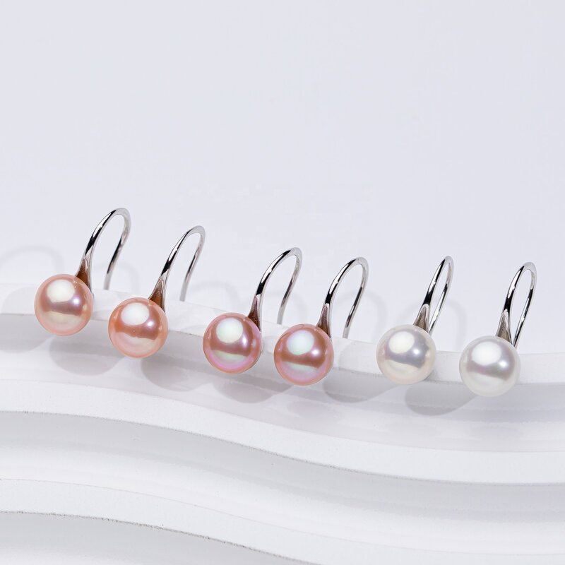 Pearl Earrings Manufacturer - 925 Sterling Silver Freshwater Hook for Woman
