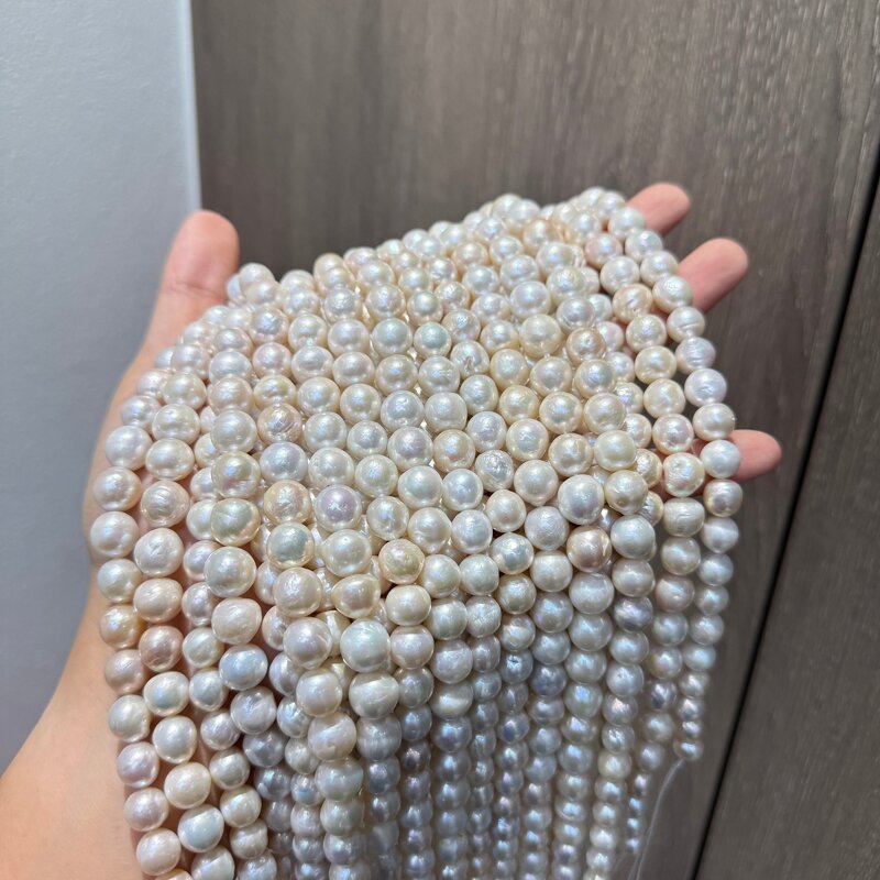 Pearl Necklace Manufacturer - Wholesale 8-11mm White Potato Baroque Edison