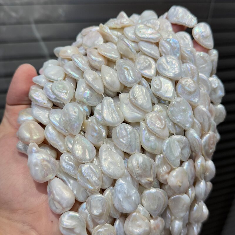 Pearl Necklace Manufacturer - Wholesale 14-16mm White Baroque Drop Freshwater