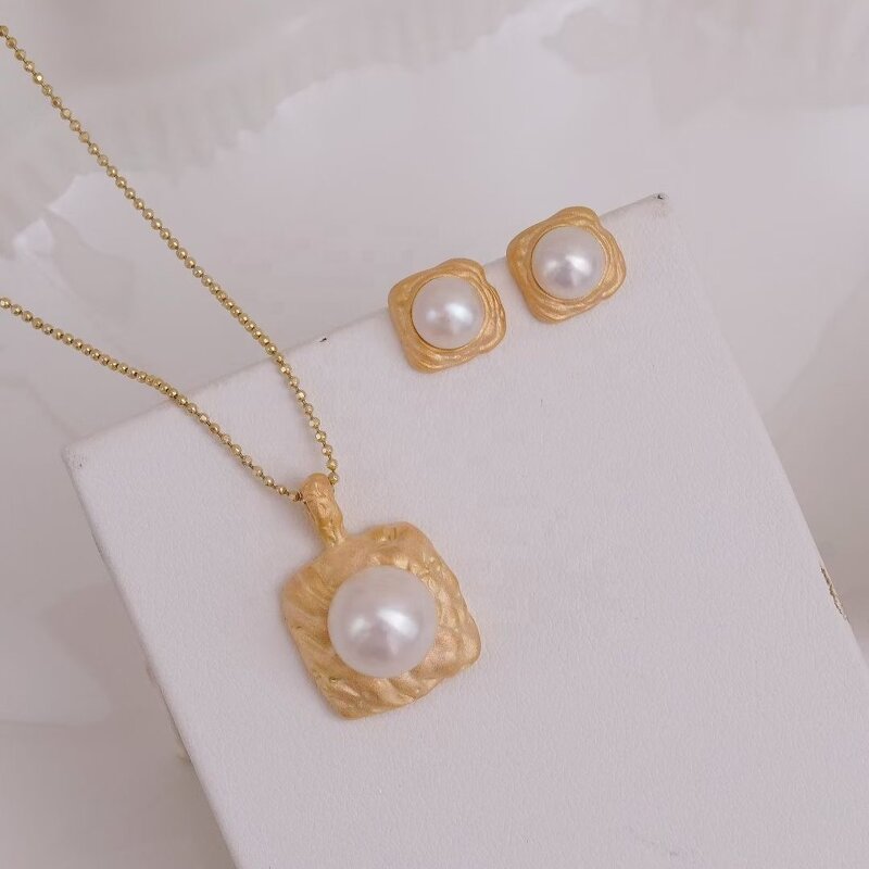 Jewelry Set Manufacturer - JW5040 6-10mm Freshwater Pearl DIY Set