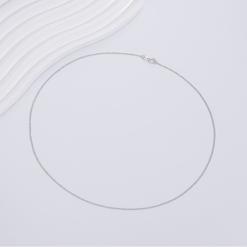 Necklace Manufacturer - CH020 Beads Chain 925 Sterling Silver Gold Plated