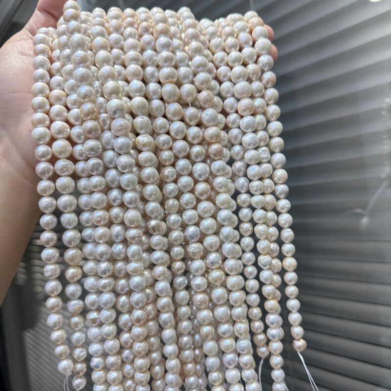 Pearl Necklace Manufacturer - Wholesale 8-11mm White Potato Baroque Edison