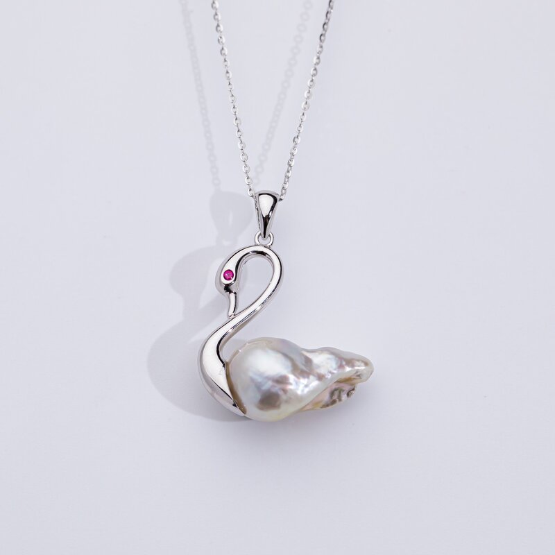 Pearl Pendant Manufacturer - Wholesale Southsea Baroque Swan Real Saltwater