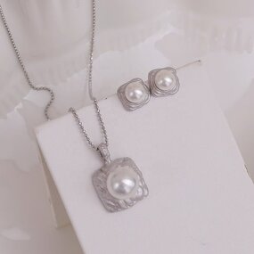 Jewelry Set Manufacturer - JW5040 6-10mm Freshwater Pearl DIY Set