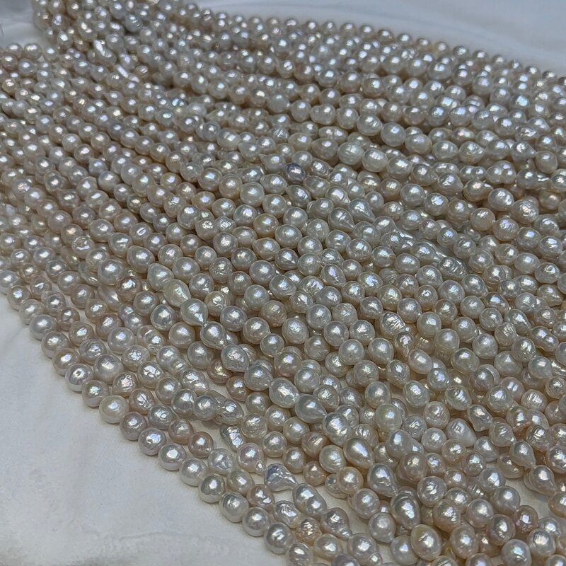 Pearl Necklace Manufacturer - Wholesale 8-11mm White Baroque Drop Edison