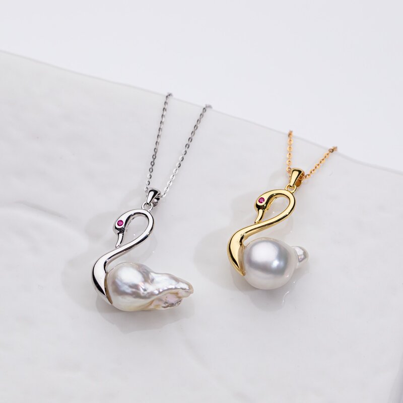 Pearl Pendant Manufacturer - Wholesale Southsea Baroque Swan Real Saltwater