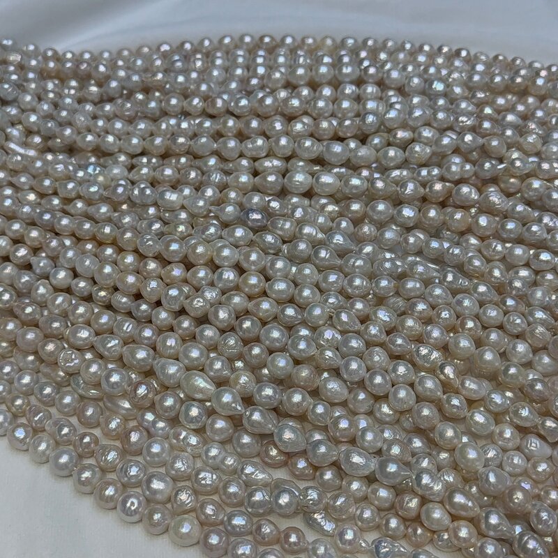 Pearl Necklace Manufacturer - Wholesale 8-11mm White Baroque Drop Edison