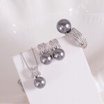Jewelry Set Manufacturer - JW5041 10-11mm Freshwater Pearl DIY Set