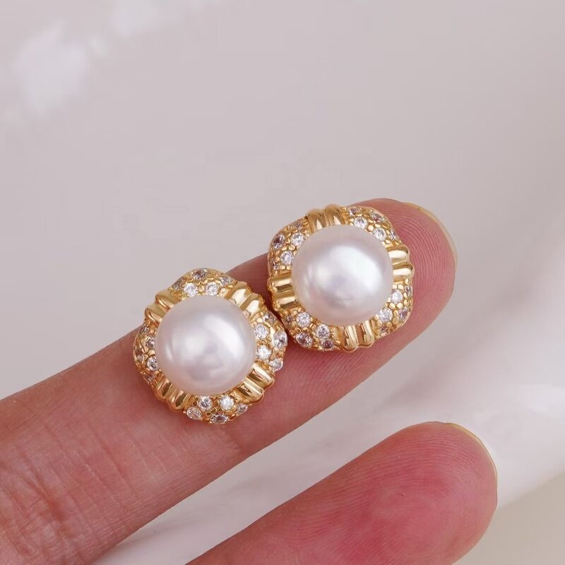 Jewelry Set Manufacturer - JW5044 8-12mm Freshwater Pearl DIY Set