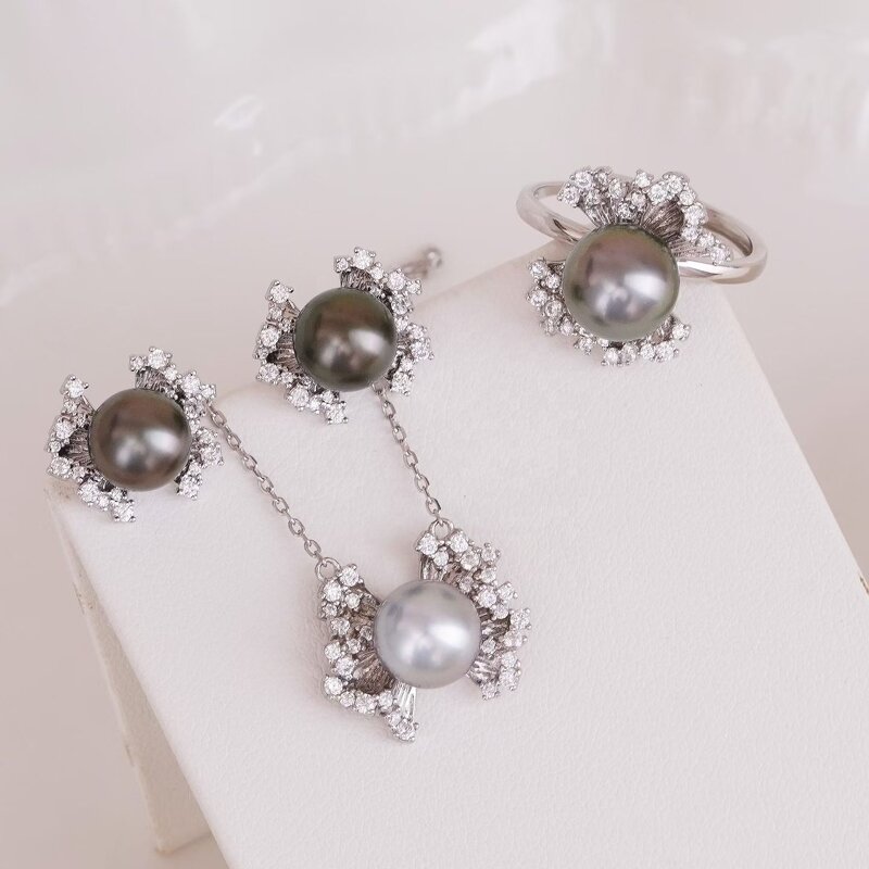 Jewelry Set Manufacturer - JW5051 8-9mm Freshwater Pearl DIY Set