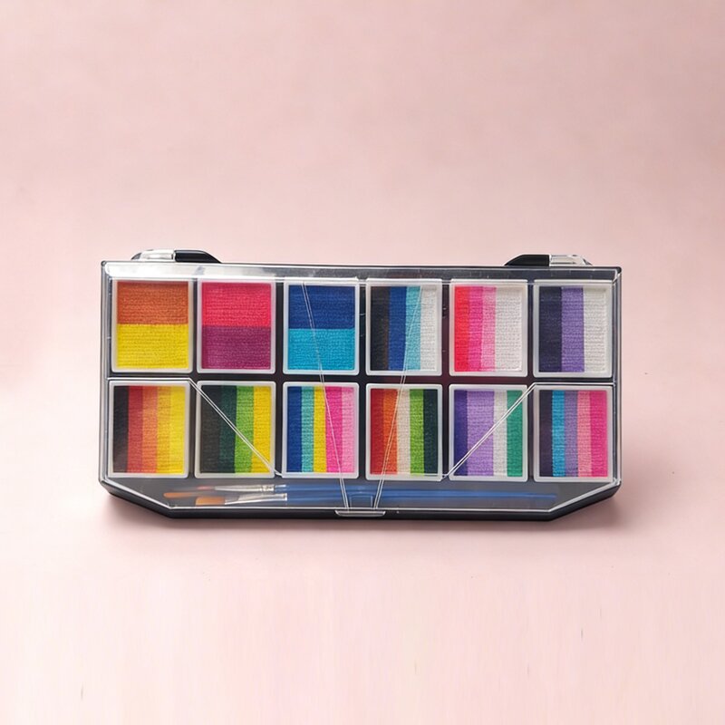 Face Paint Set - Manufacturer Mei Shang Rainbow Water-Based Non-Toxic Kids All Ages