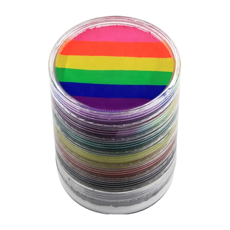 Face Paint Kit - Manufacturer Rainbow Acrylic Split Cake Safety Certified Kids