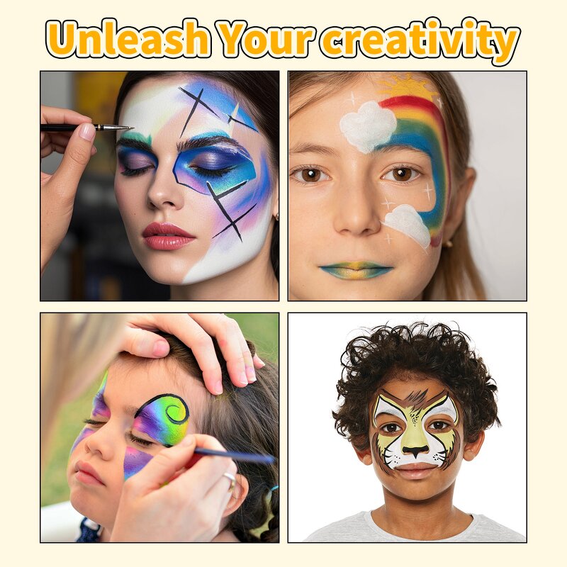 Face Paint Kit - Manufacturer Kids Plant-Based Safe Ingredients Hot Selling