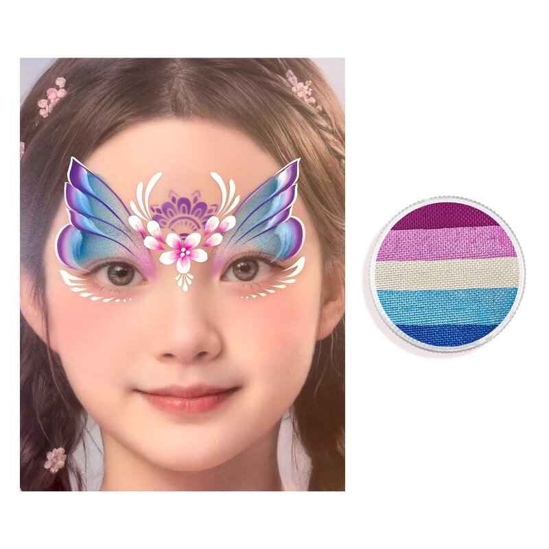 Face Paint - Manufacturer 5 Pearlescent Shades Washable Kids Festival Party