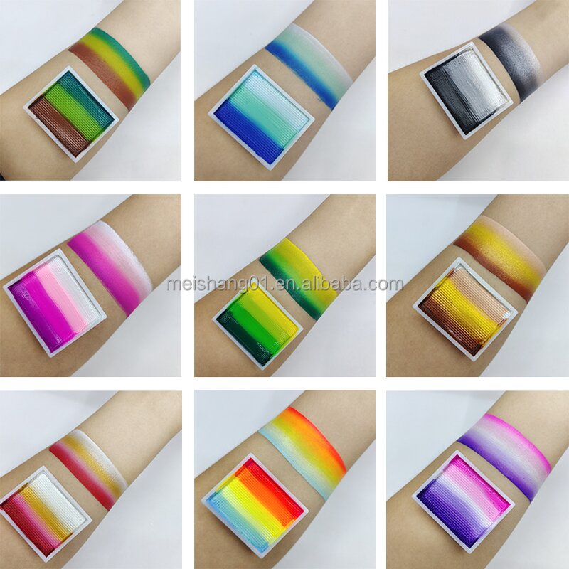 Face Paint Kit - Manufacturer Water Activated Halloween Custom Color Split Cake