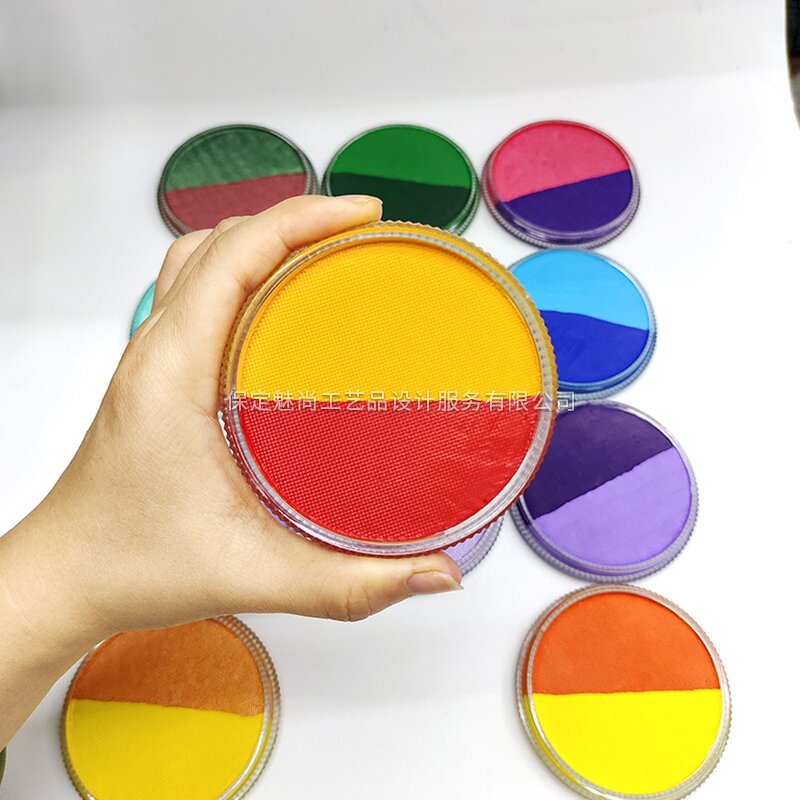 Face Paint Kit - Manufacturer Rainbow Acrylic Split Cake Safety Certified Kids
