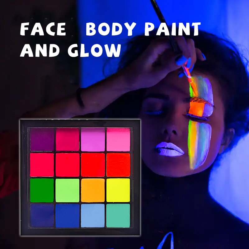 Face Paint Kit - Manufacturer 16 Color Plant EN71 Certified Kids Halloween