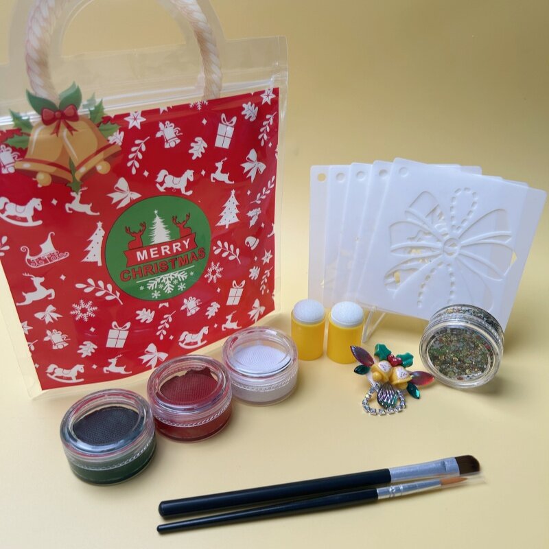 Face Paint Set - Manufacturer Christmas Gift Brushes Paint Glitter Hot Selling