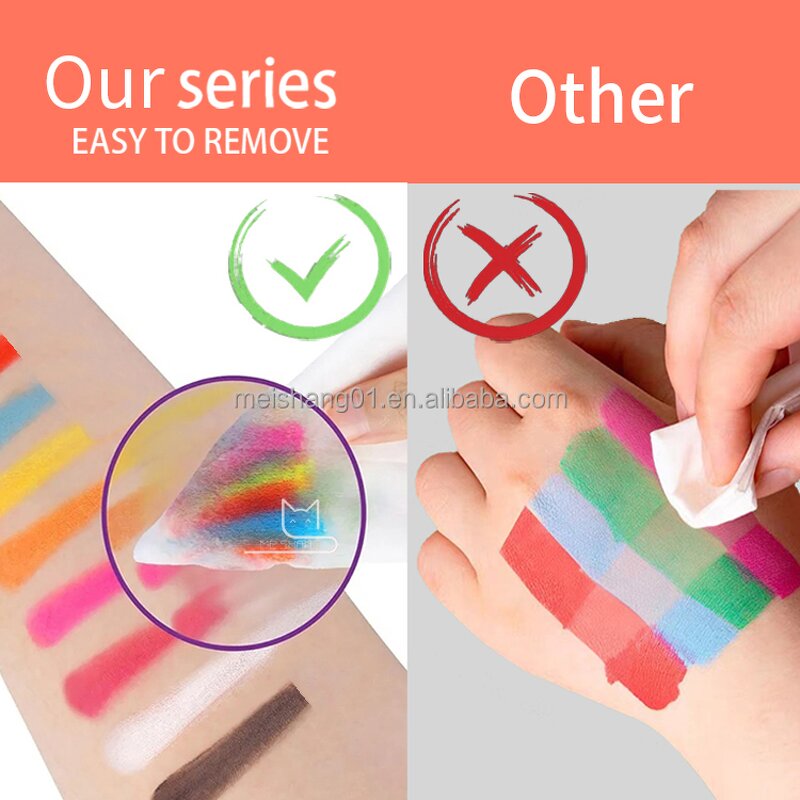 Face Paint - Manufacturer Glow in Dark UV Neon Abstract Designs Fast Shipping