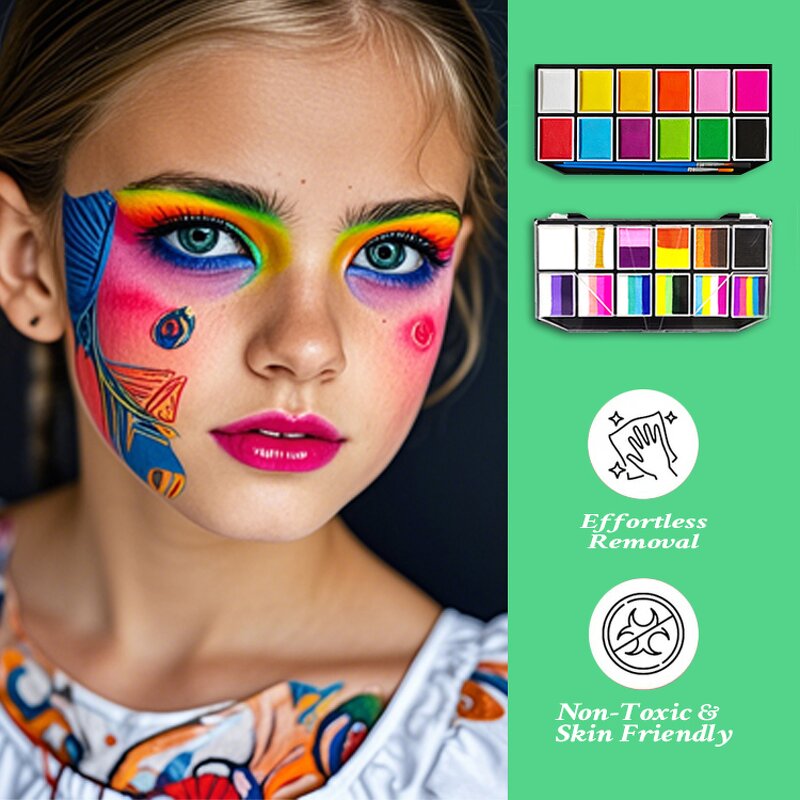 Face Paint Stick - Manufacturer Rainbow Temporary Kids Festival Halloween MOQ
