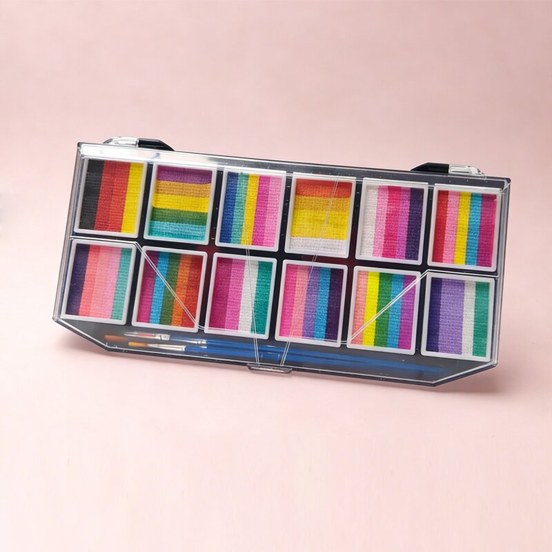 Face Paint Set - Manufacturer Mei Shang Rainbow Water-Based Non-Toxic Kids All Ages