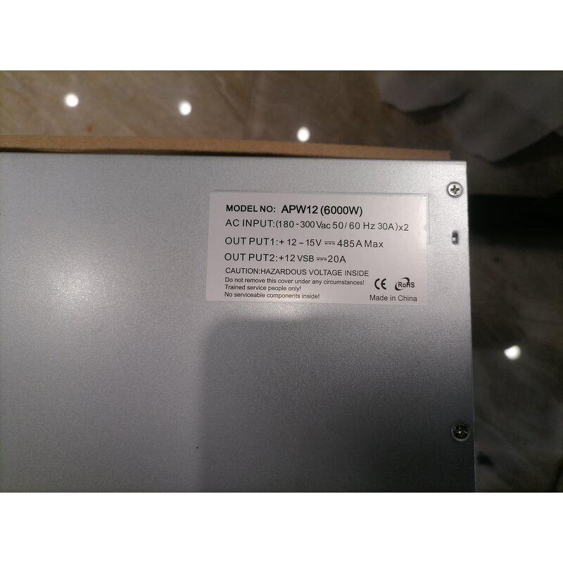 Power Supply Manufacturer - APW12 6000W Overclocking 24pin 90 Days Warranty