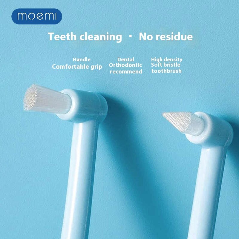 Pet Toothbrush - Manufacturer Mo-Emi Orthodontic Single Beam Flat Hard Hair Small Dog