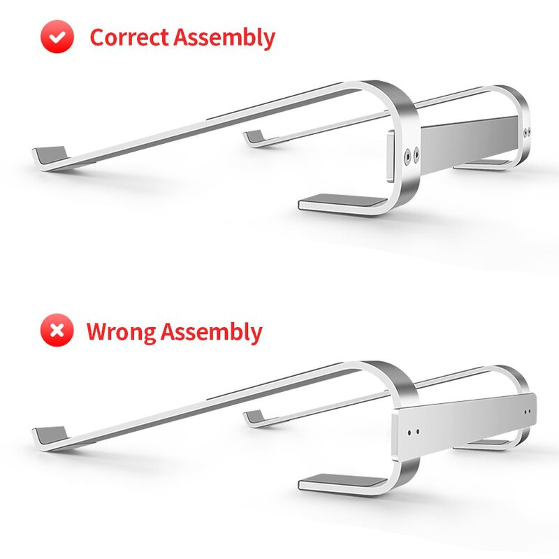 Laptop Stand - Manufacturer Aluminium Alloy 10-18in Triangle Hollow Stable Design