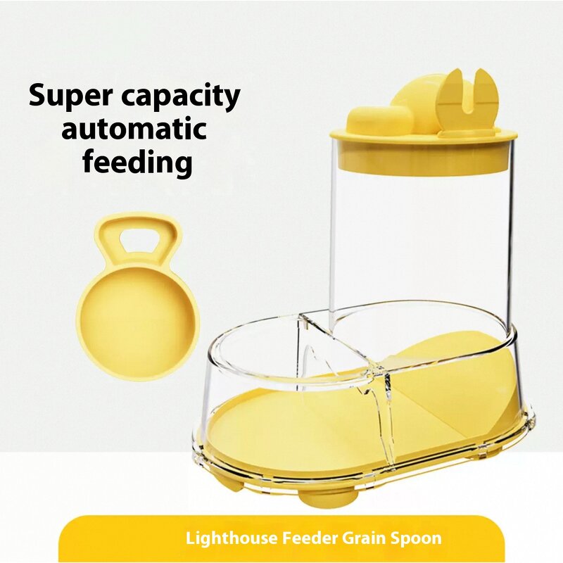 Hamster Feeder - Manufacturer Large Capacity Automatic Transparent PP Plastic Bowl