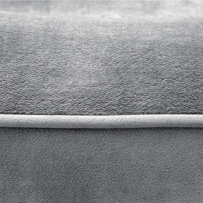 Pet Bed - Manufacturer Custom Orthopedic Memory Foam Gray Plush Washable Winter