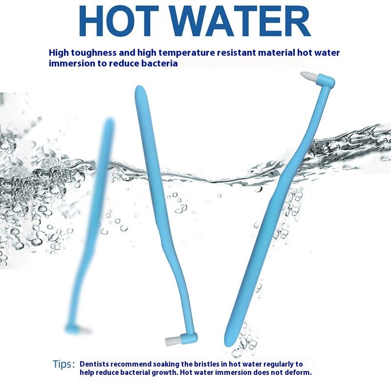 Pet Toothbrush - Manufacturer Mo-Emi Orthodontic Single Beam Flat Hard Hair Small Dog