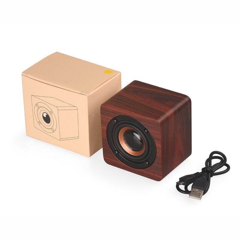 Speaker - Manufacturer Vintage Mini Retro Wood 5W Battery Operated Mobile Phone