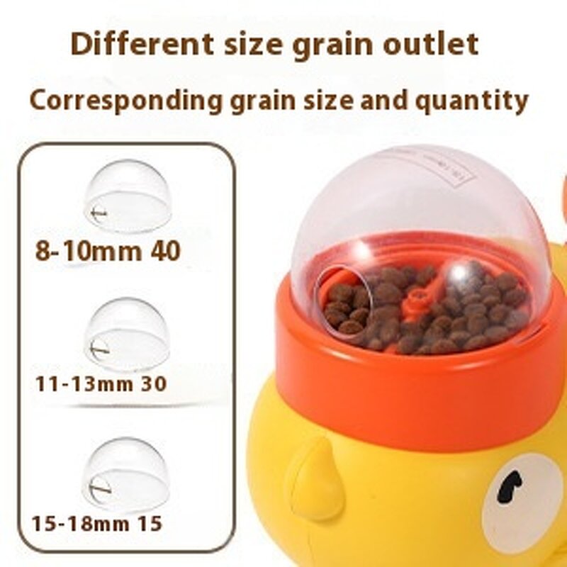 Pet Feeder - Manufacturer Small Yellow Duck Interactive Automatic Leak Proof Training