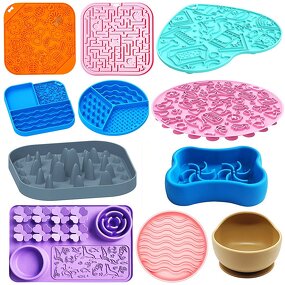 Pet Bowl - Manufacturer All-in-One Silicone Slow Food Lick Pad Cat Dog Drinking