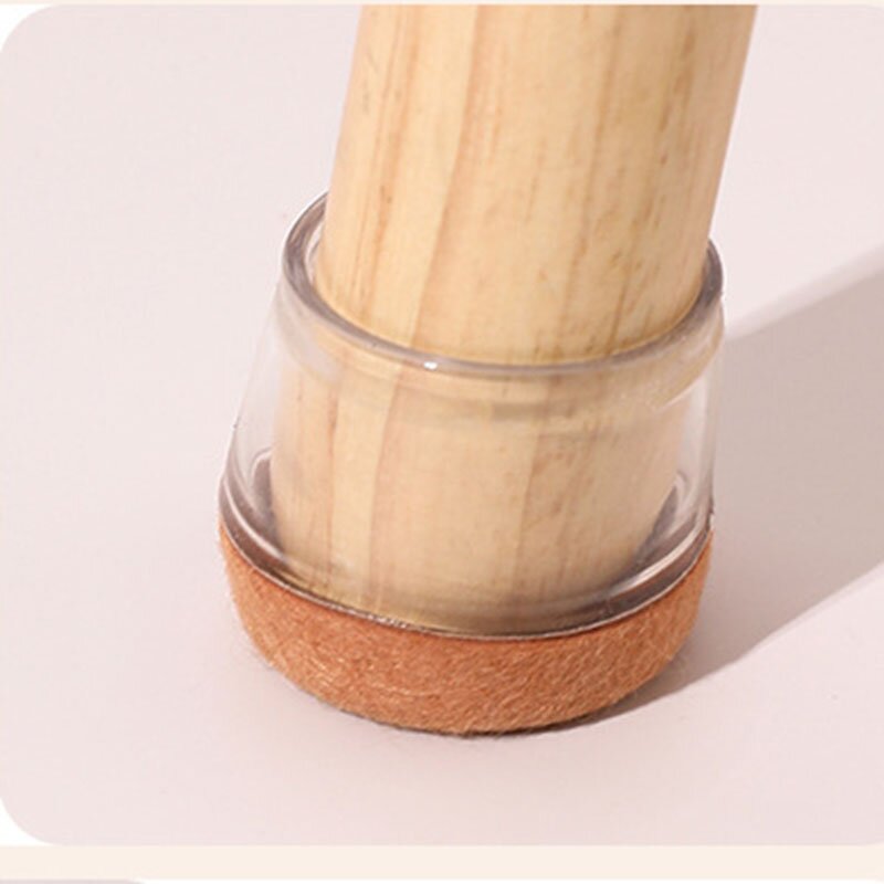 Furniture Protector - Manufacturer Square Silicone Chair Leg Felt Pad Pet Bed Glides