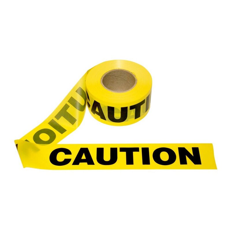 Caution Tape Manufacturer - Yellow & Black PE for Hazardous Areas