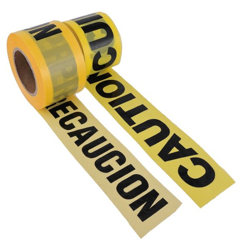 Caution Tape Manufacturer - Yellow & Black PE for Hazardous Areas