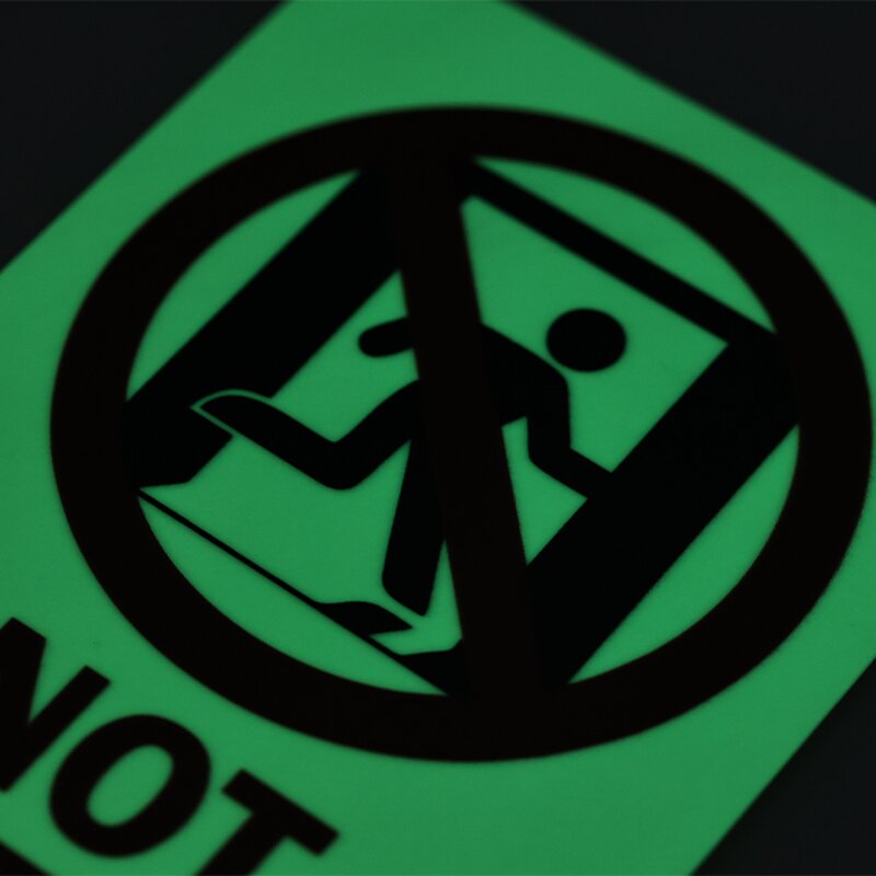 Exit Sign Manufacturer - Self-Adhesive Glow-in-the-Dark PVC 16mil Thick