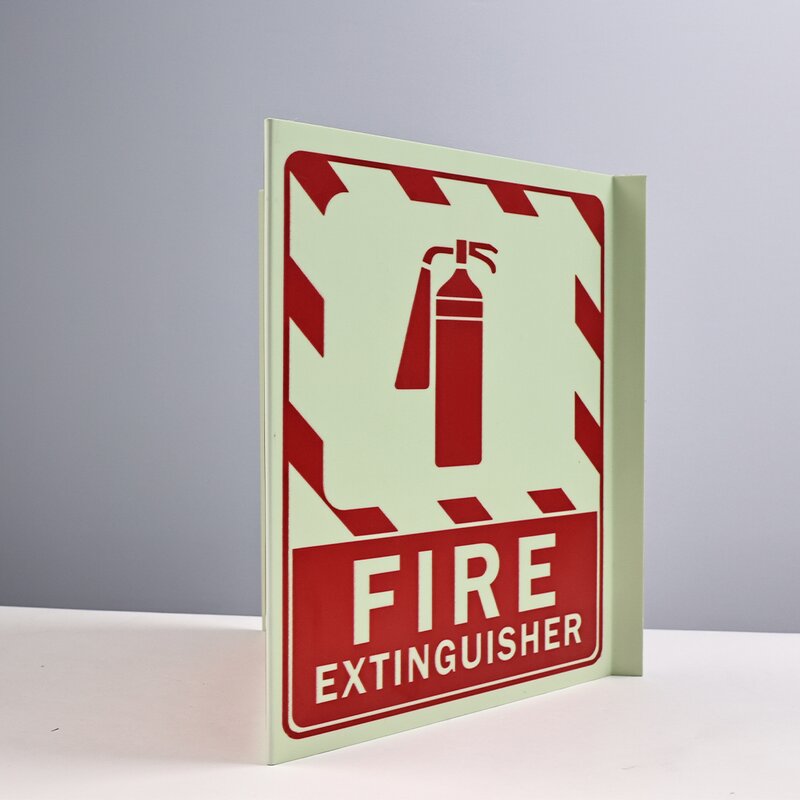 Fire Exit Sign Manufacturer - 3-Way Glow in the Dark PVC with 3M Adhesive