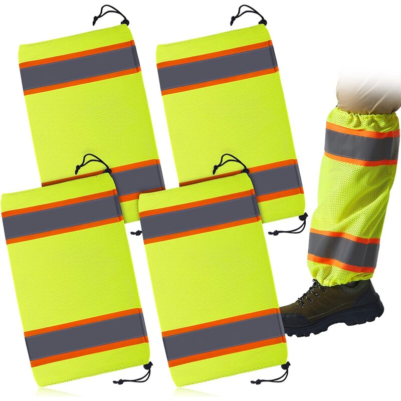 Leg Gaiters Manufacturer - Customizable Hi Vis Two Tone Reflective Polyester